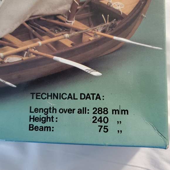 : New Open box vintage 1984 Morgan's whaleboat 1:25 scale wood model kit boat - Picture 4 of 7